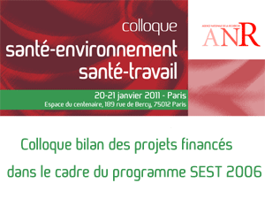 Actes du colloque bilan des projets santé-environnement santé-travail financés en 2006